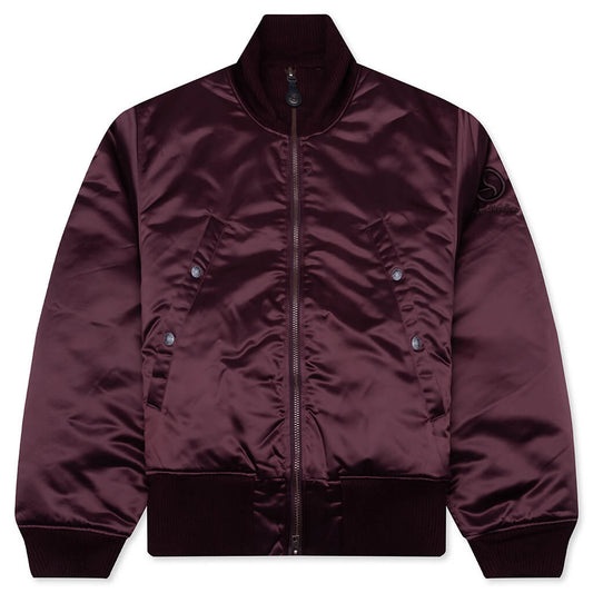Technical Bomber Jacket - Burgundy