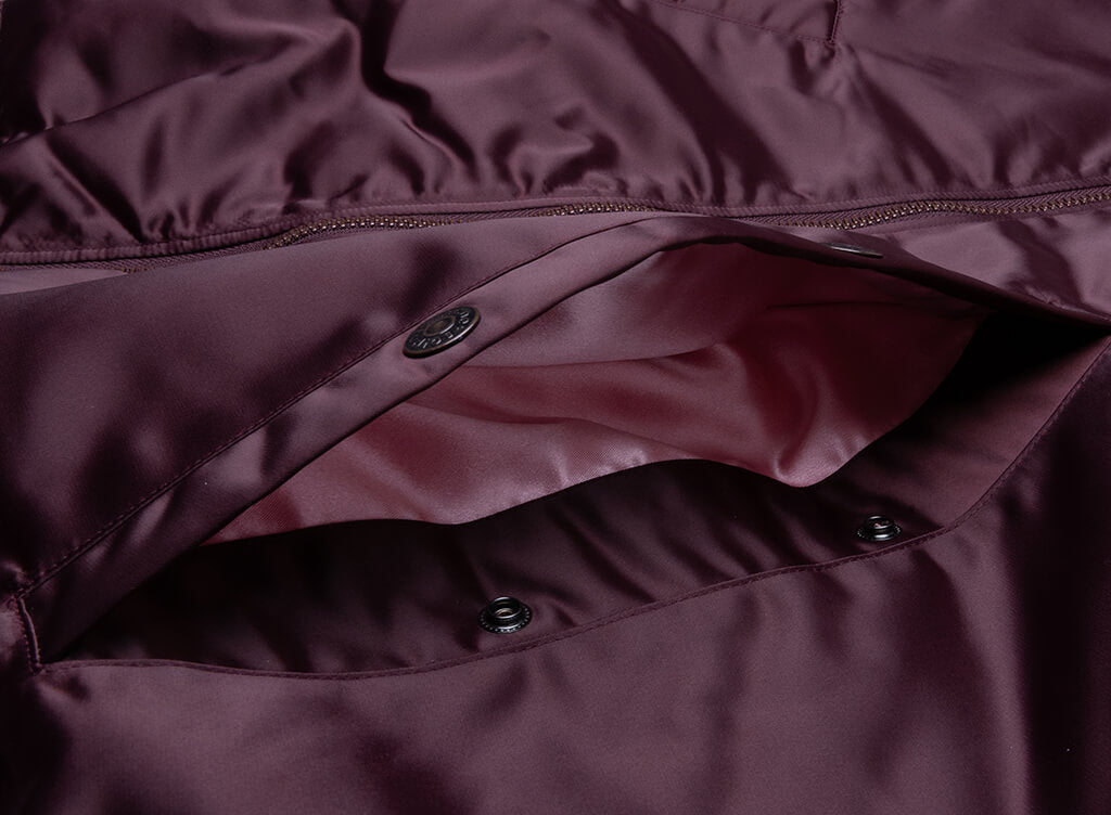 Technical Bomber Jacket - Burgundy