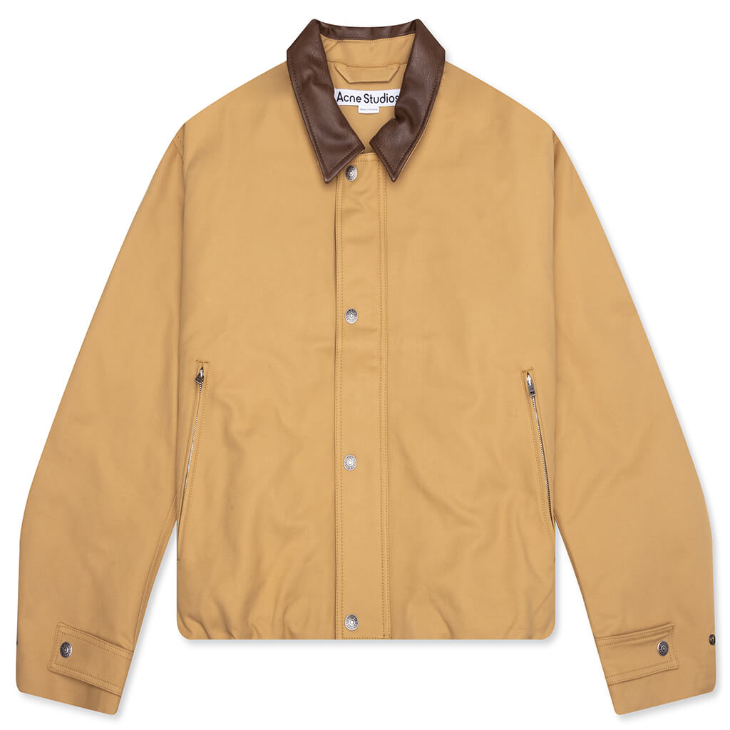 Double Cotton Satin Jacket - Sand Beige