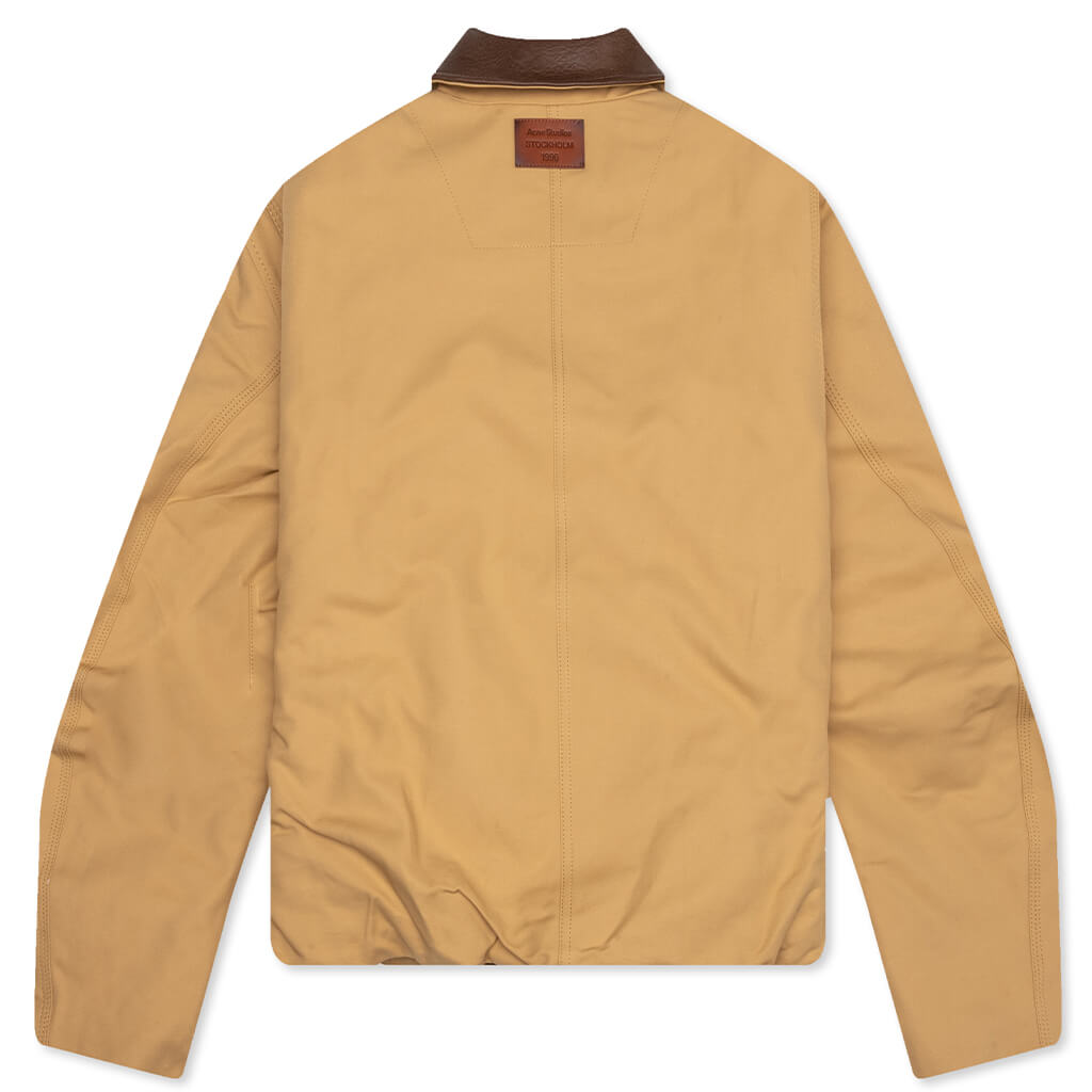 Double Cotton Satin Jacket - Sand Beige
