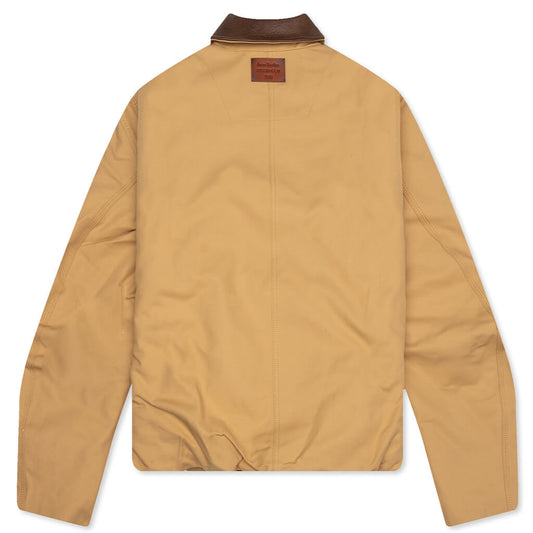 Double Cotton Satin Jacket - Sand Beige