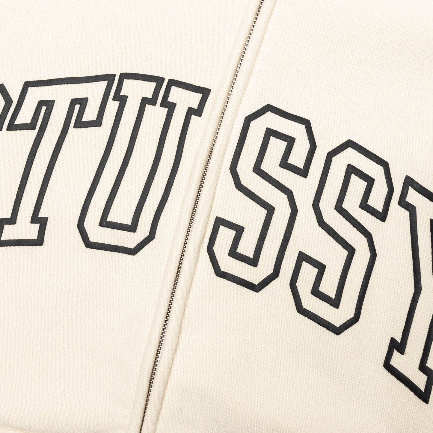 Outline Zip Hoodie - Ivory