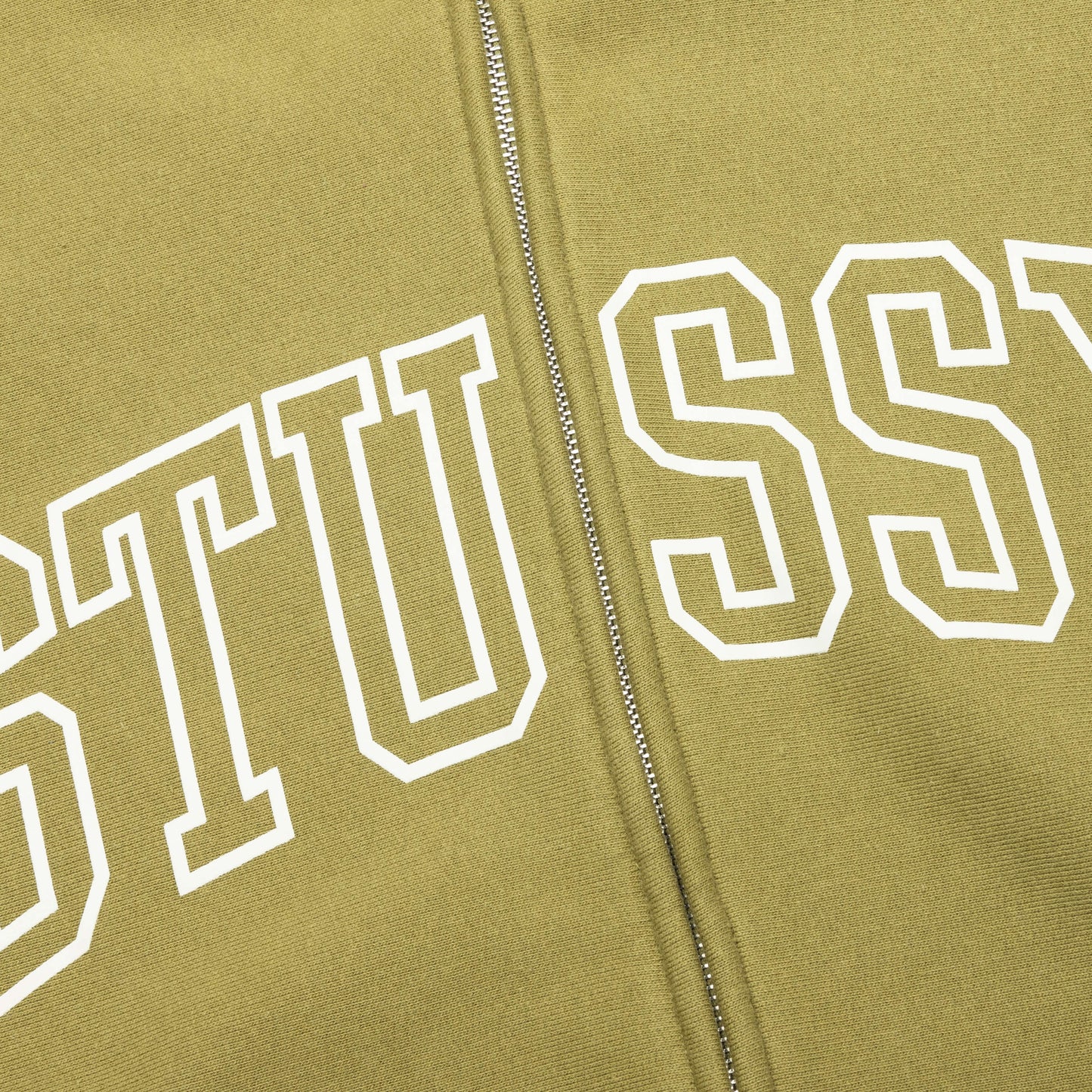 Outline Zip Hoodie - Olive