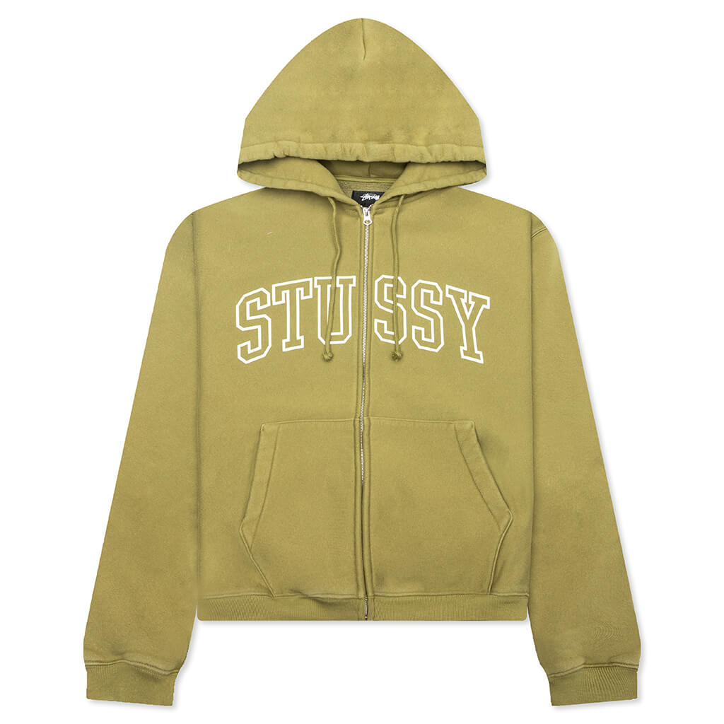 Outline Zip Hoodie - Olive