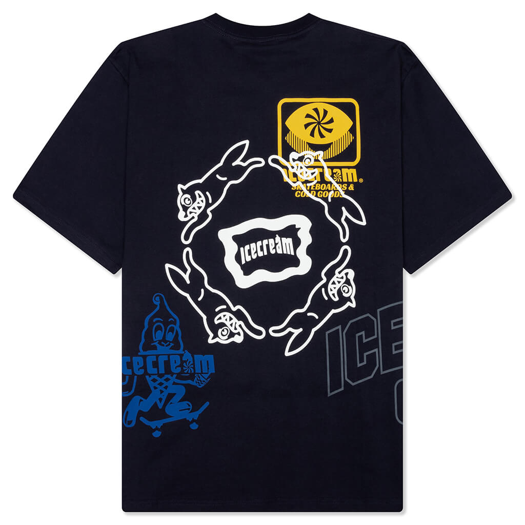 Overlay S/S Tee - Charcoal Art