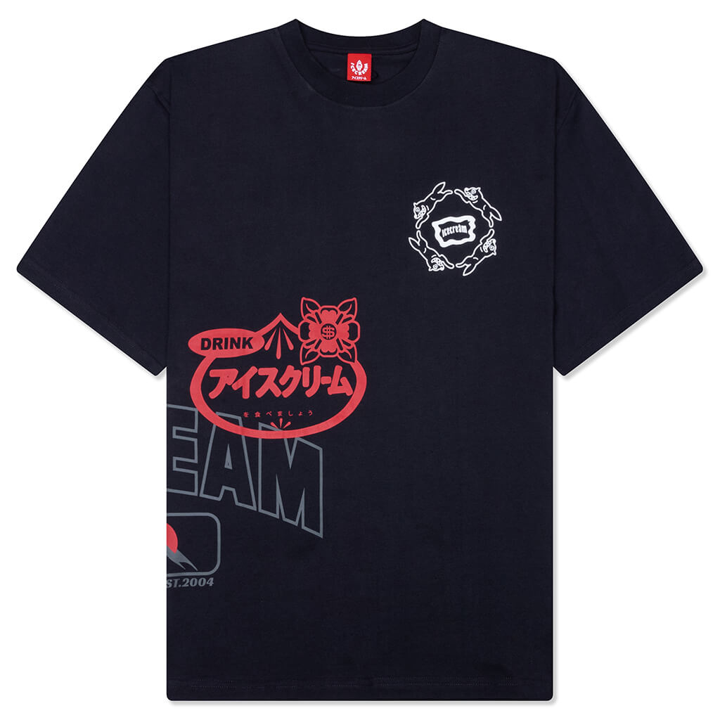 Overlay S/S Tee - Charcoal Art