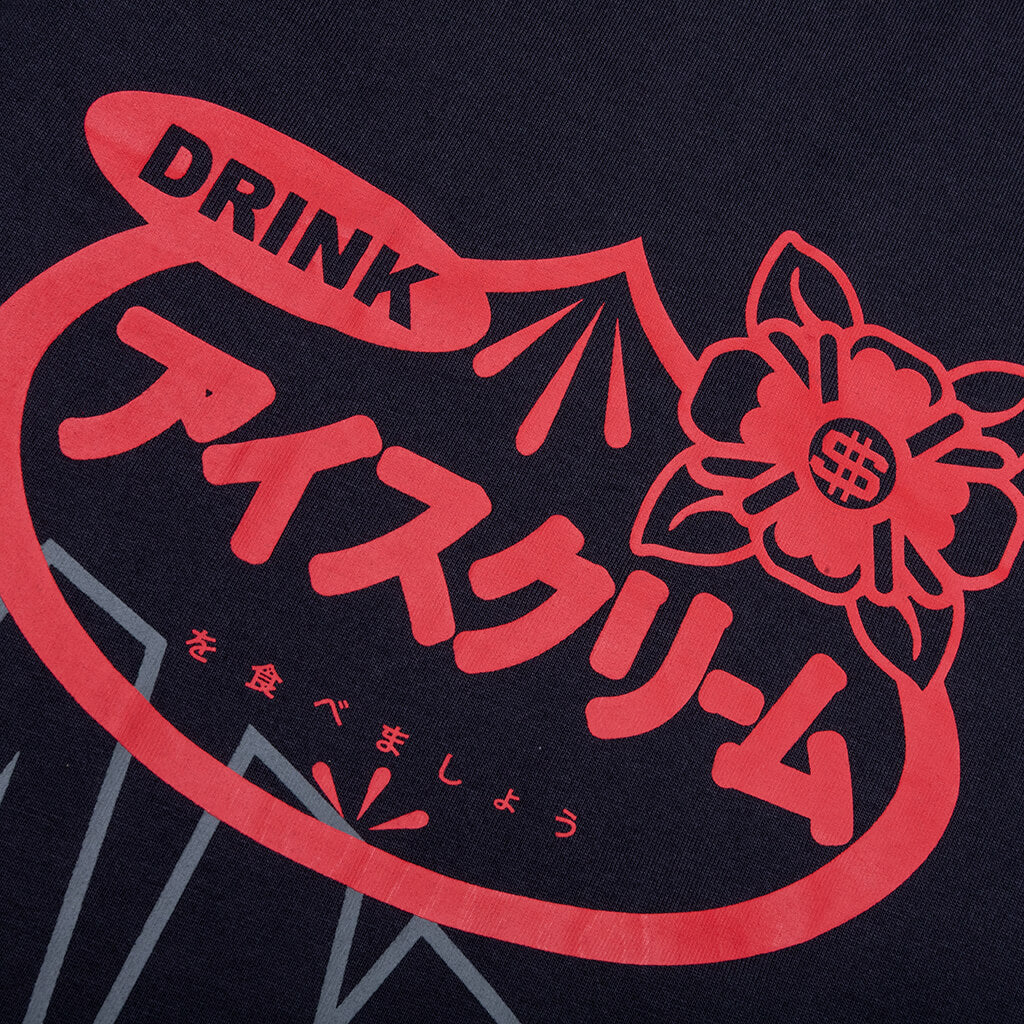 Overlay S/S Tee - Charcoal Art