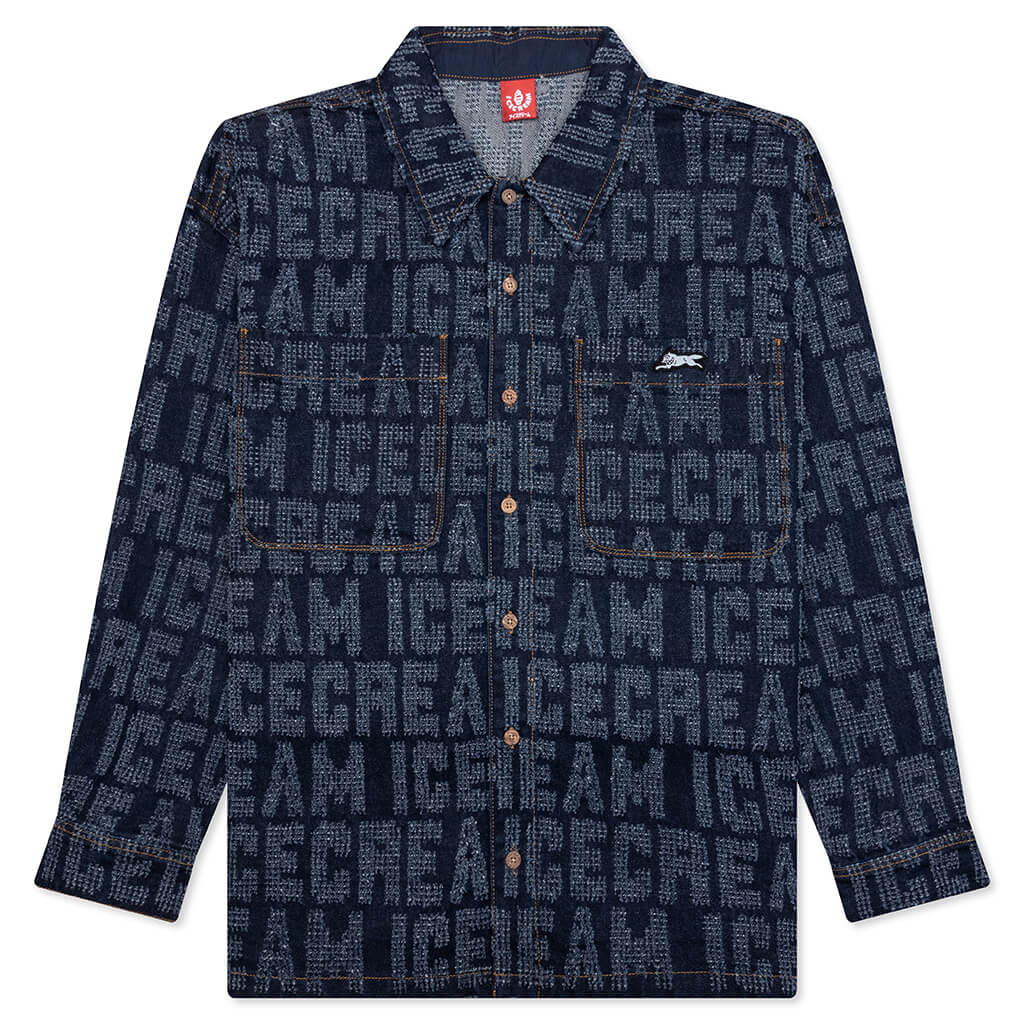 Oversized Echo L/S Shirt - Blue Moon