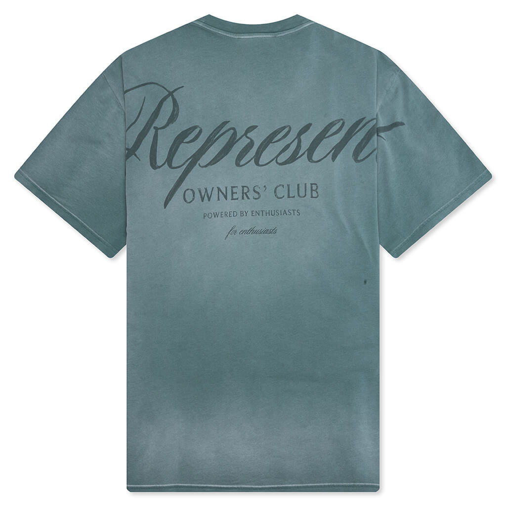Owner Club Script T-Shirt - Vintage Green