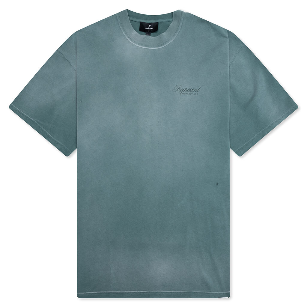 Owner Club Script T-Shirt - Vintage Green