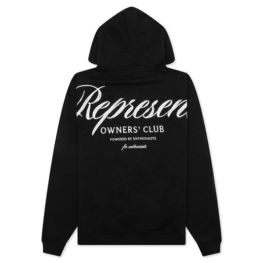 Owners Club Script Hoodie - Black