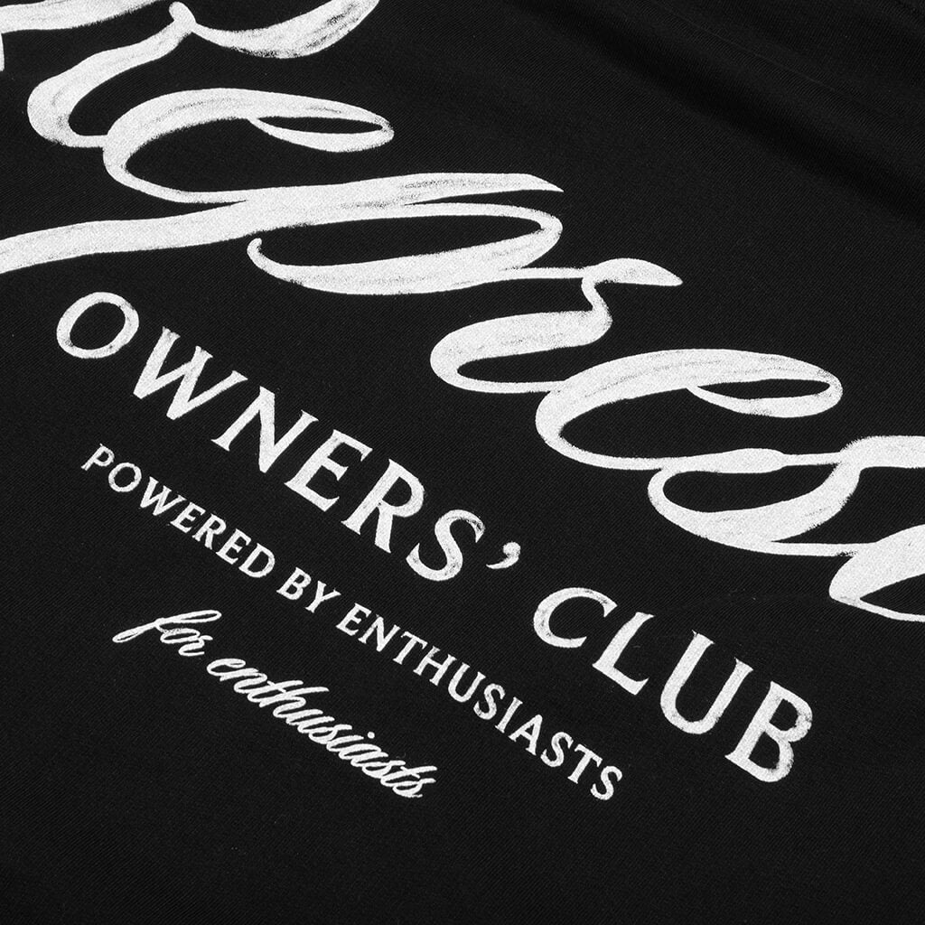 Owners Club Script Hoodie - Black
