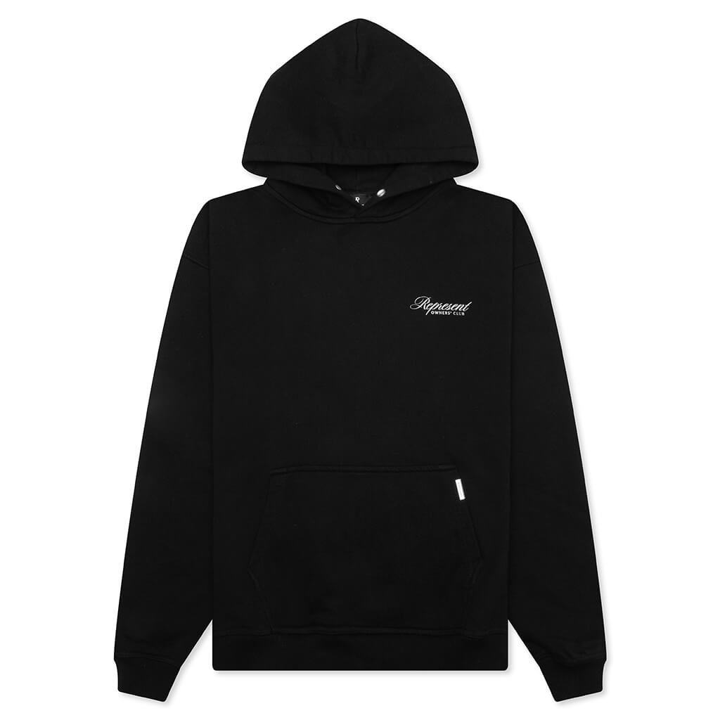 Owners Club Script Hoodie - Black