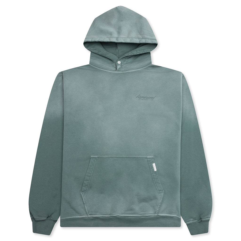 Owners Club Script Hoodie - Vintage Green