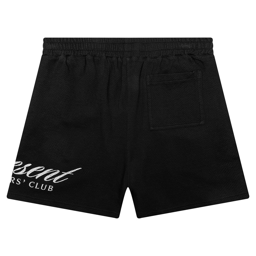 Owners Club Script Mesh Shorts - Black