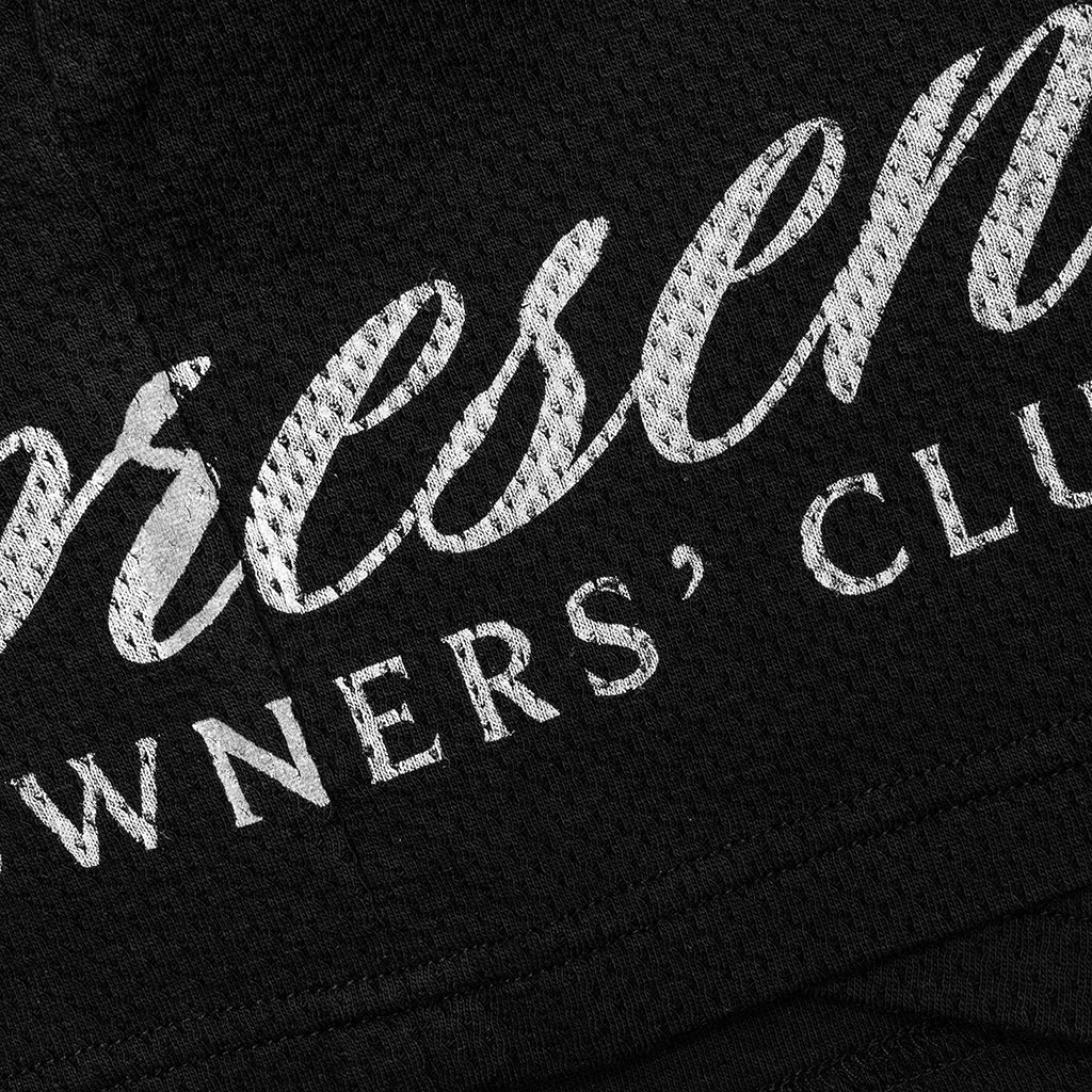 Owners Club Script Mesh Shorts - Black