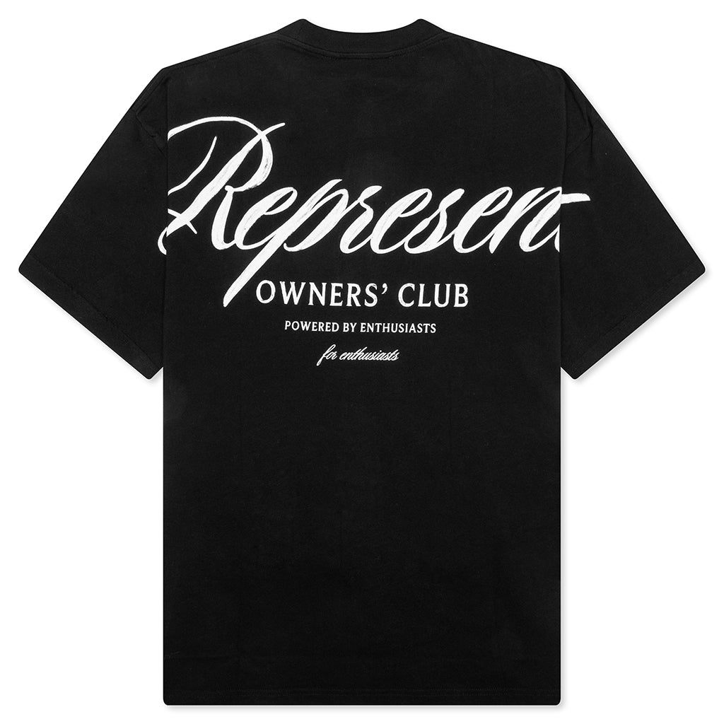Owners Club Script T-Shirt - Black