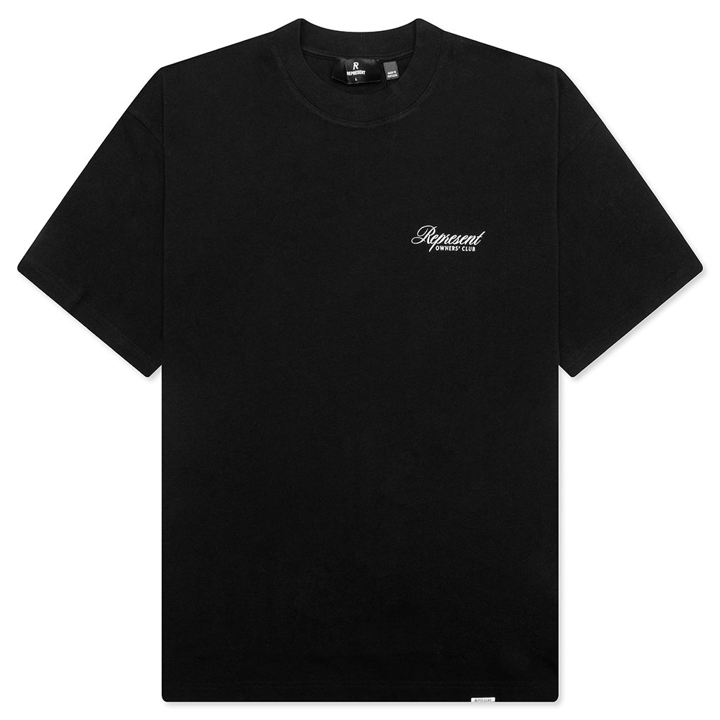 Owners Club Script T-Shirt - Black