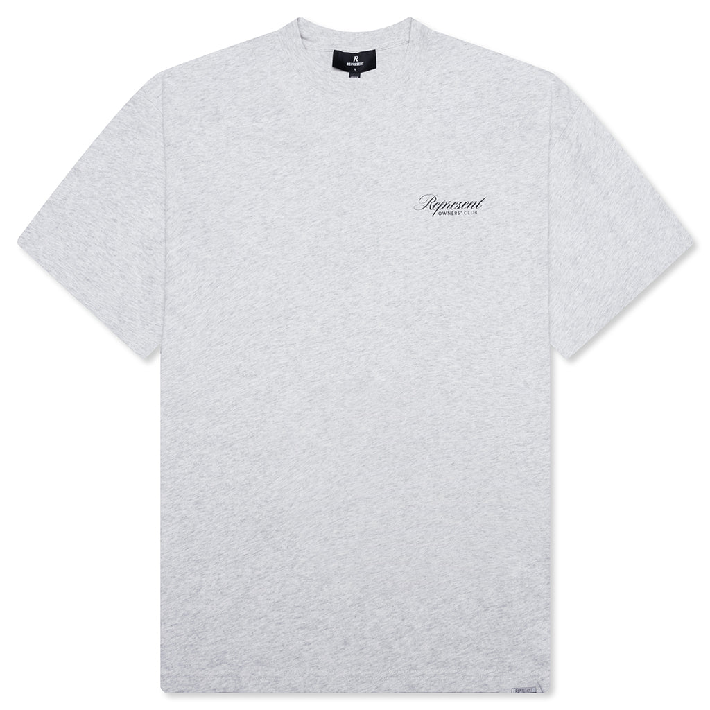 Owners Club Script T-Shirt - Cream Marl