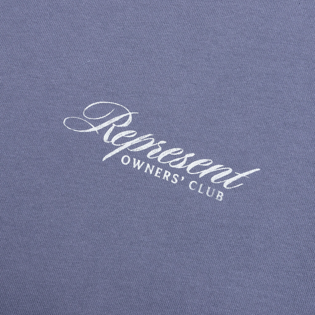 Owners Club Script T-Shirt - Dusty Blue