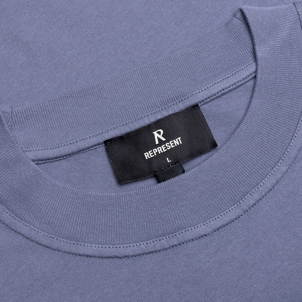 Owners Club Script T-Shirt - Dusty Blue
