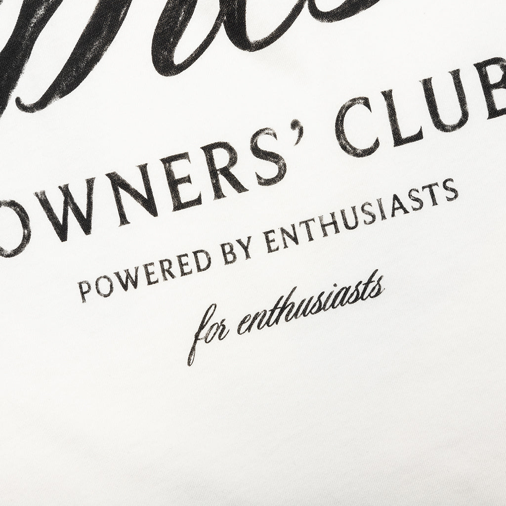 Owners Club Script T-Shirt - Flat White