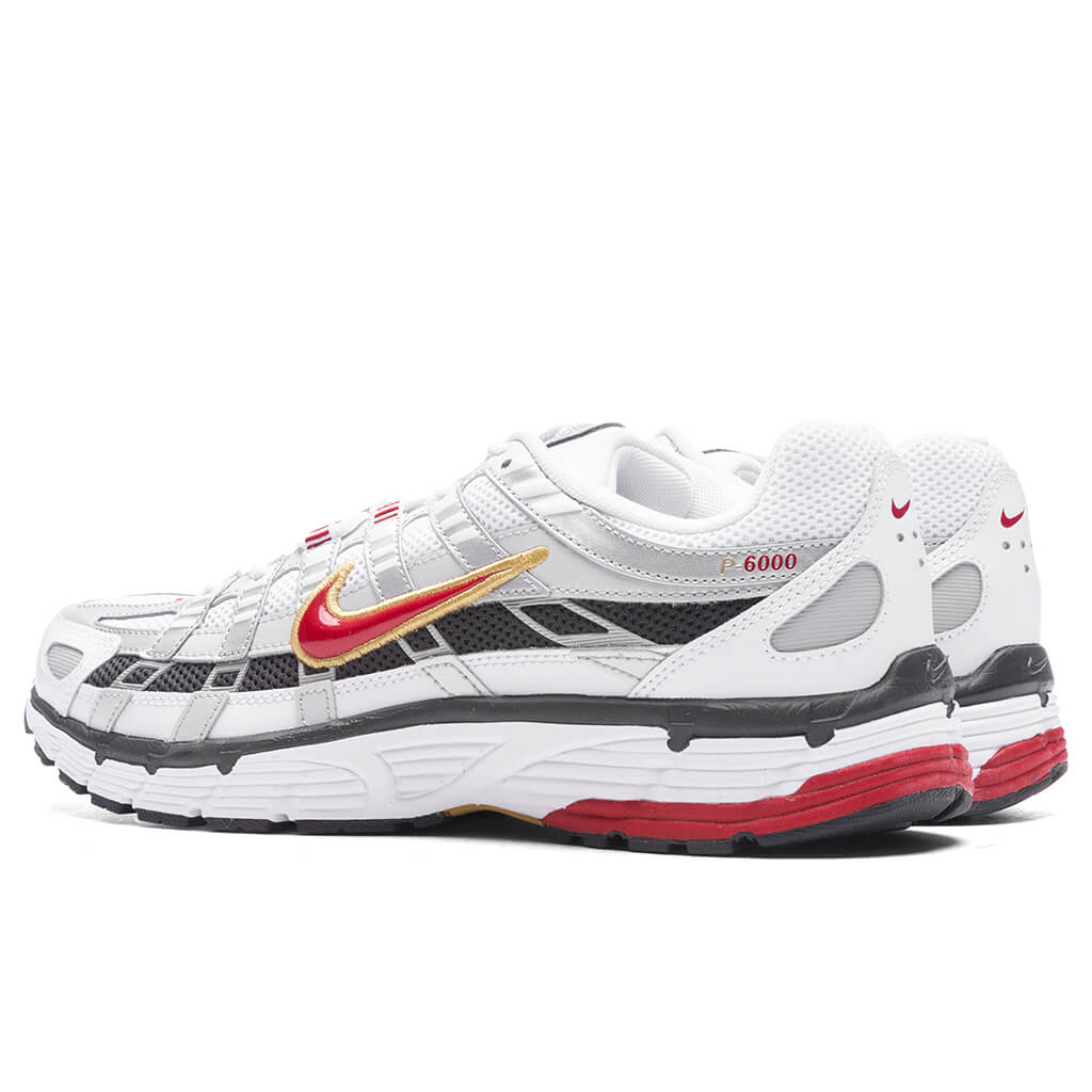 P-6000 - White/Varsity Red/ Metallic Platinum