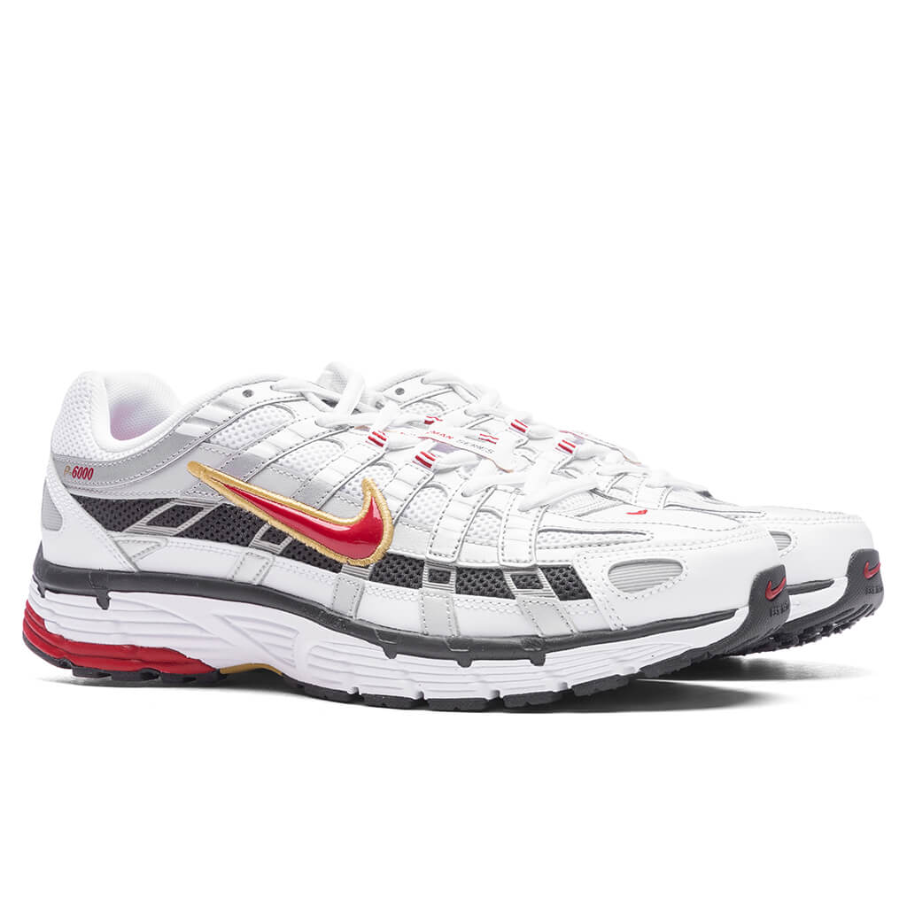 P-6000 - White/Varsity Red/ Metallic Platinum