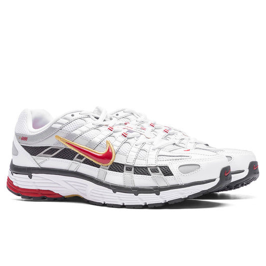 P-6000 - White/Varsity Red/ Metallic Platinum