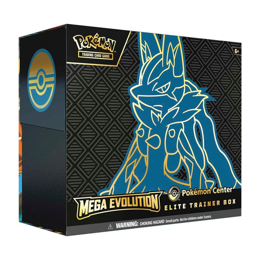 Pokemon Card Eng. 2025 Pokemon ME01: Mega Evolution Pokemon Center Exclusive Elite Trainer Box 'Mega Lucario' 10-10047-108
