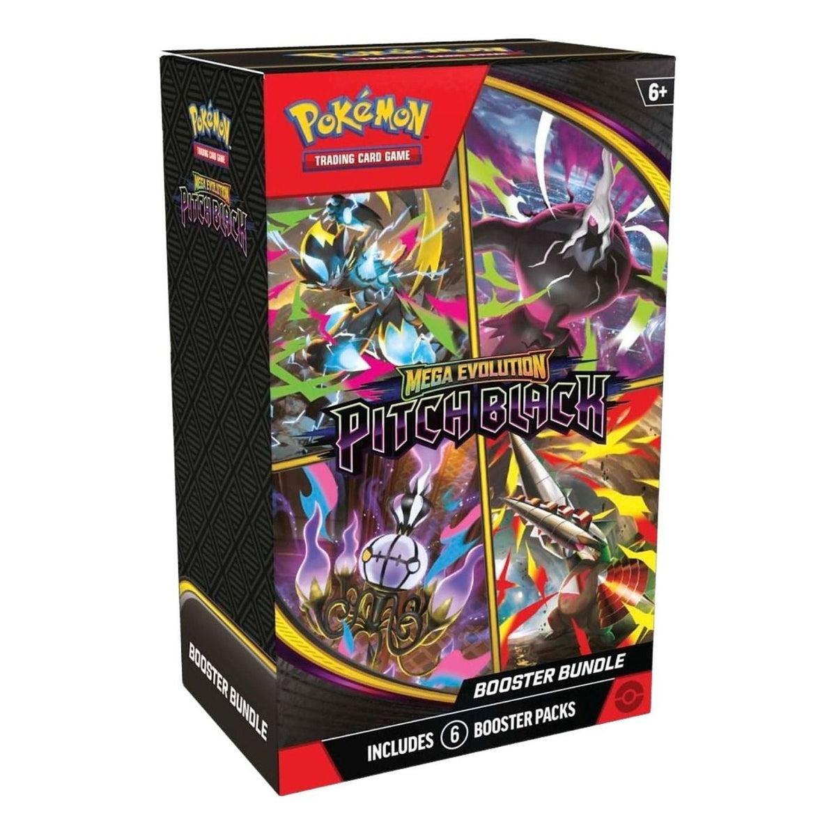 Pokemon Card Eng. 2026 Mega Evolution Pitch Black Booster Bundle Box (6 Packs) 10-10422-109