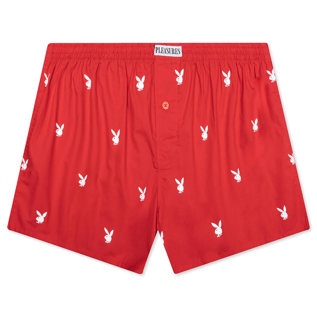 PLEASURES x Playboy Boxer Short - Red