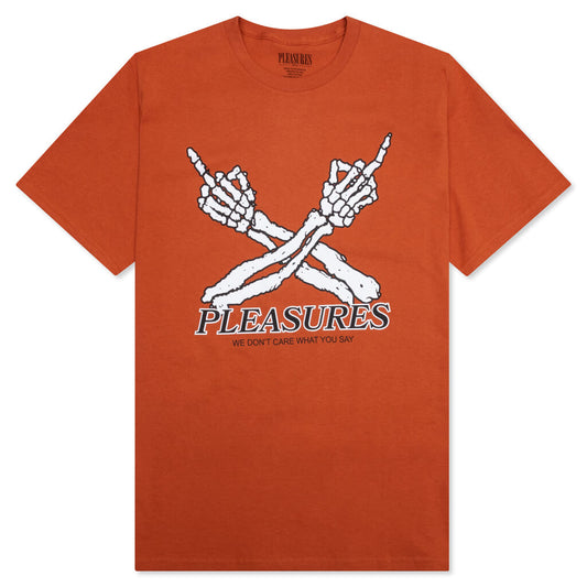 Don't Care T-Shirt - Texas Orange