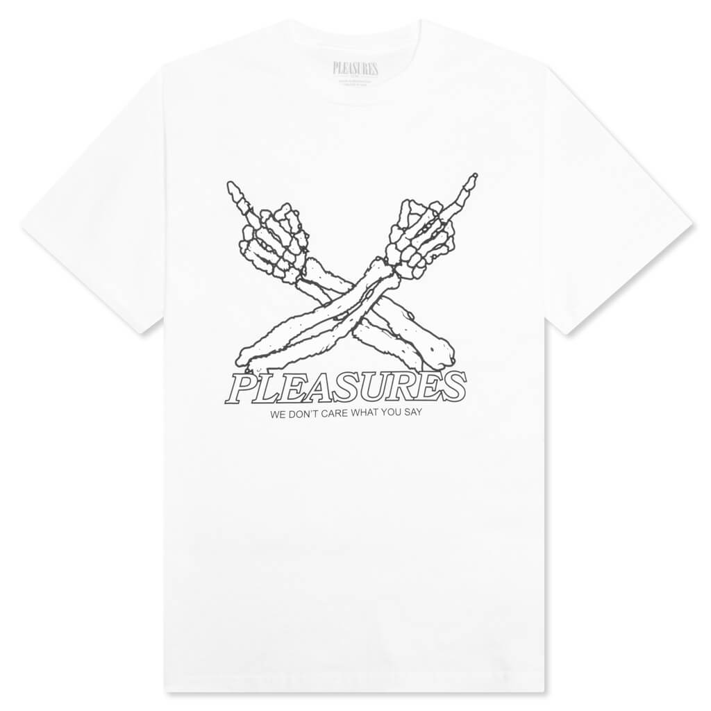 Don't Care T-Shirt - White