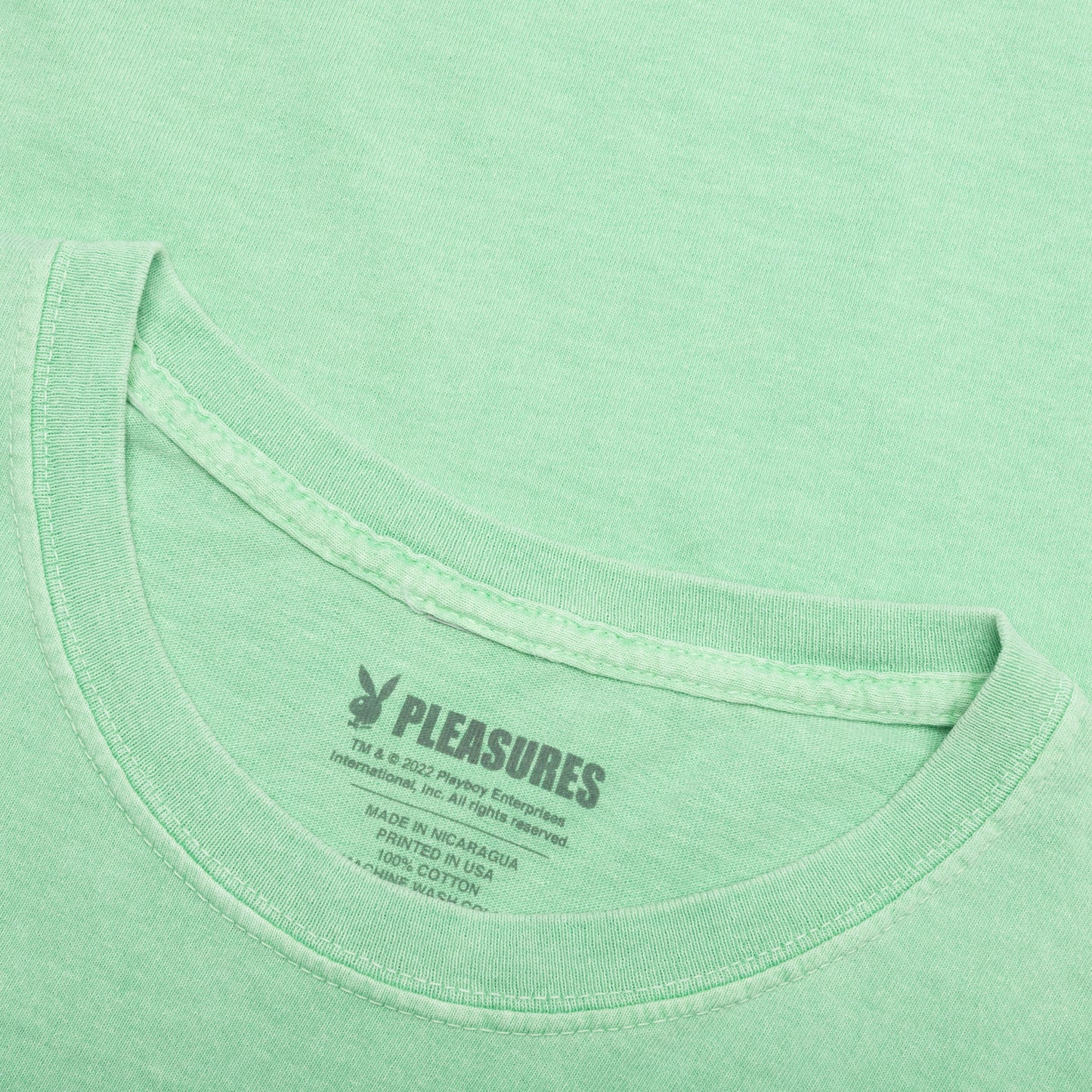 PLEASURES x Playboy Entertainment Pigment Dye T-Shirt - Green