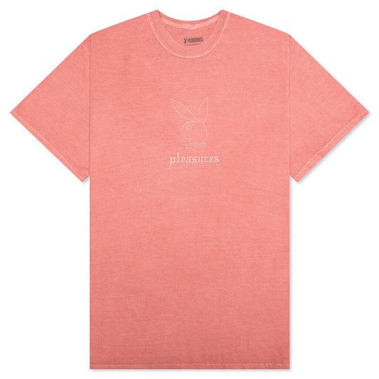 PLEASURES x Playboy Entertainment Pigment Dye T-Shirt - Red