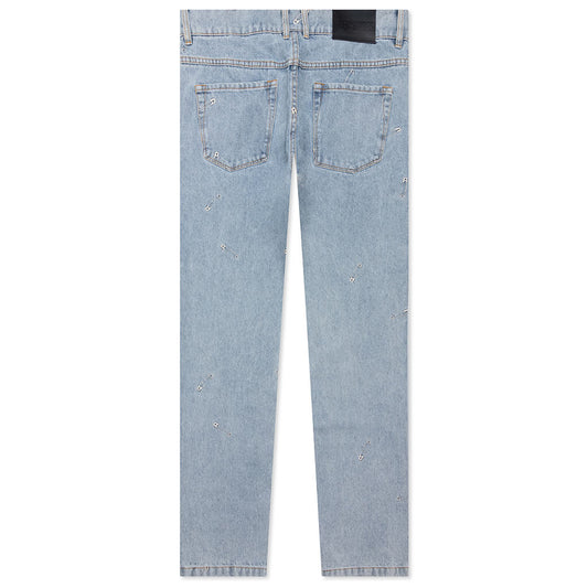 Safety Pin 5 Pocket Denim - Blue
