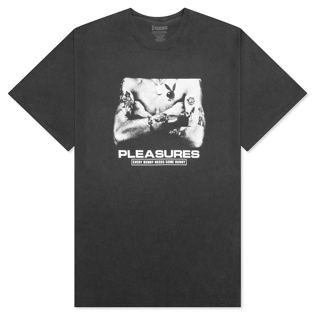 PLEASURES x Playboy Tough Washed T-Shirt - Black