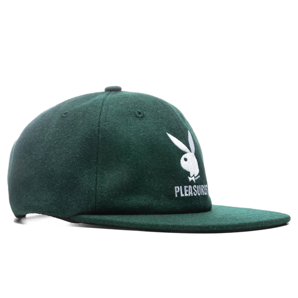 PLEASURES x Playboy PB Wool Strapback Hat - Forest