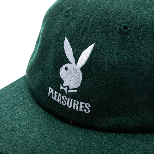 PLEASURES x Playboy PB Wool Strapback Hat - Forest