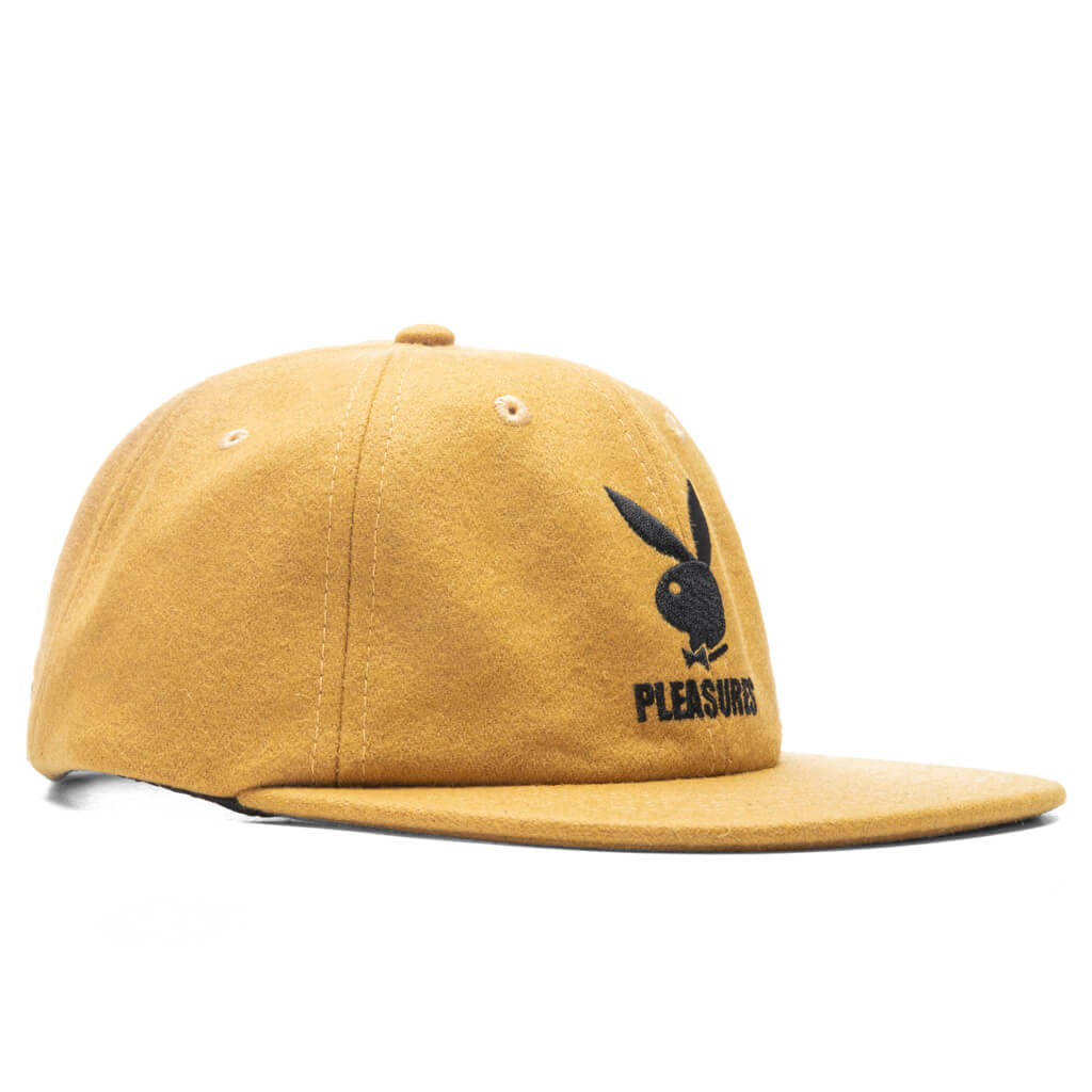 PLEASURES x Playboy PB Wool Strapback Hat - Mustard
