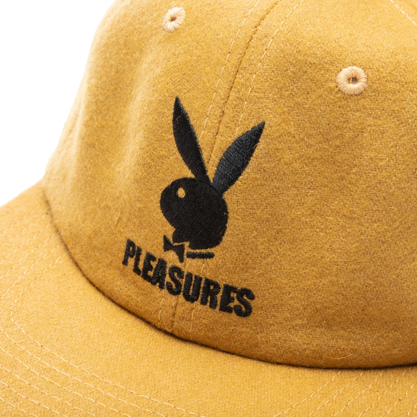 PLEASURES x Playboy PB Wool Strapback Hat - Mustard