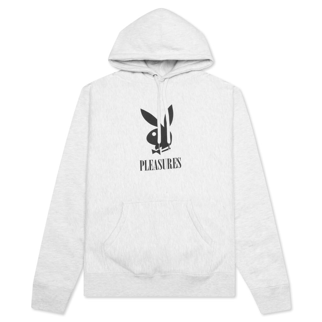 PLEASURES x Playboy Play Hoodie - Heather Grey