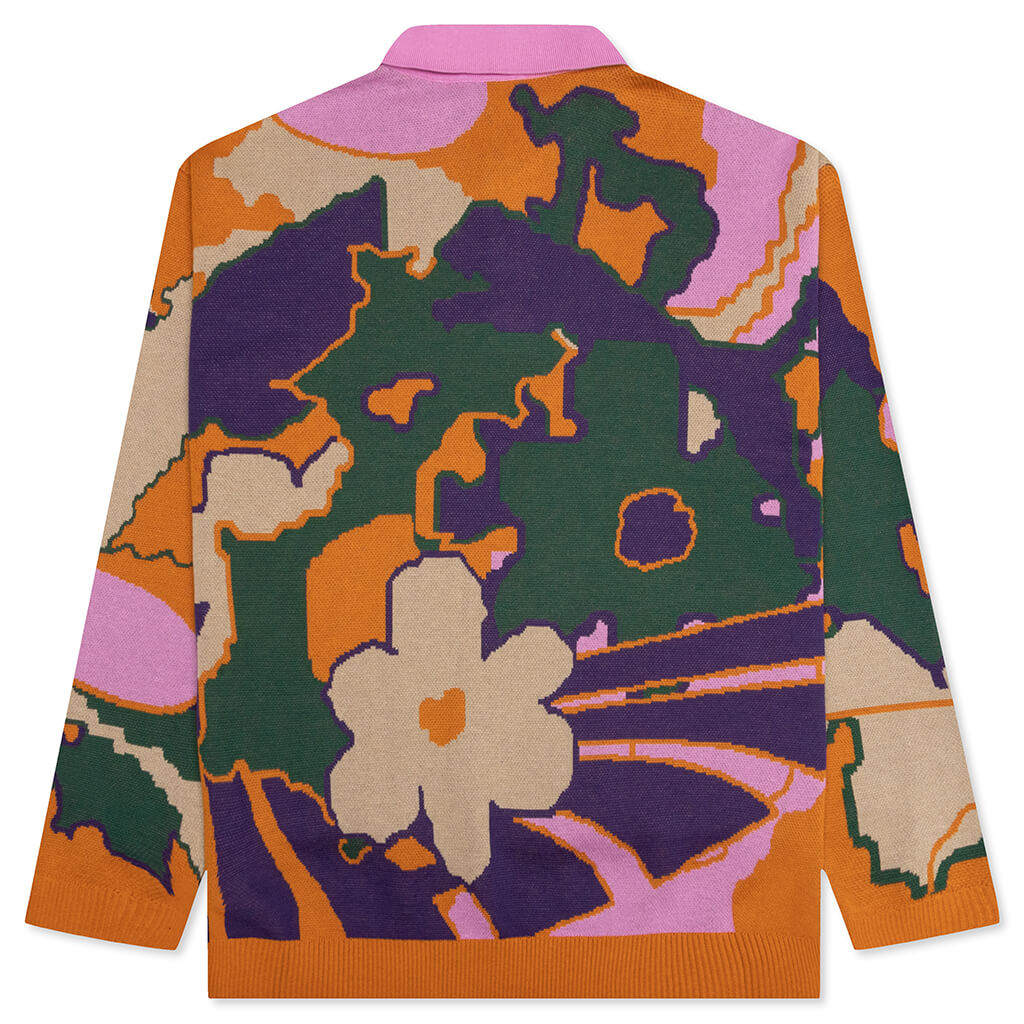 Puma x Perks and Mini Knitted L/S Polo - Orange