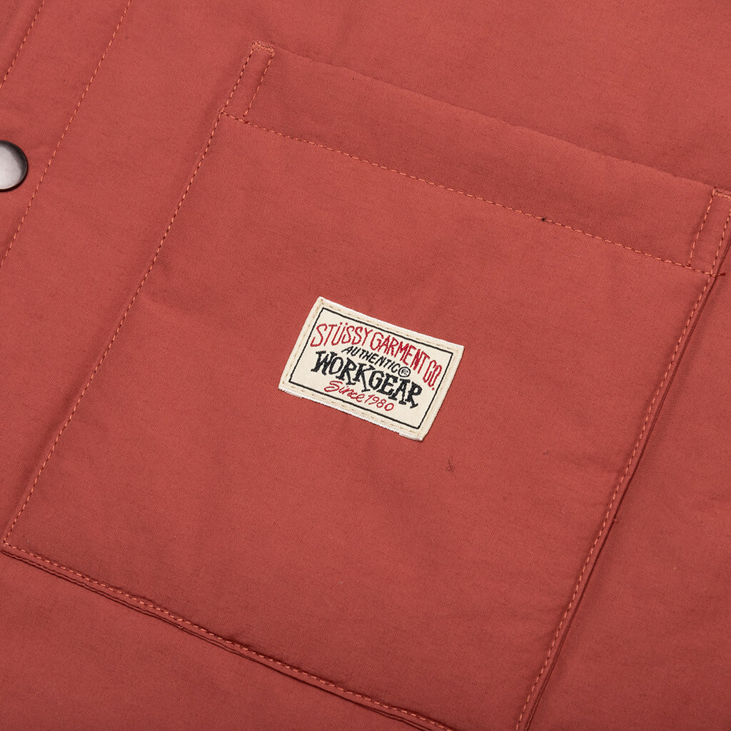 Padded Tech Over Shirt - Brick
