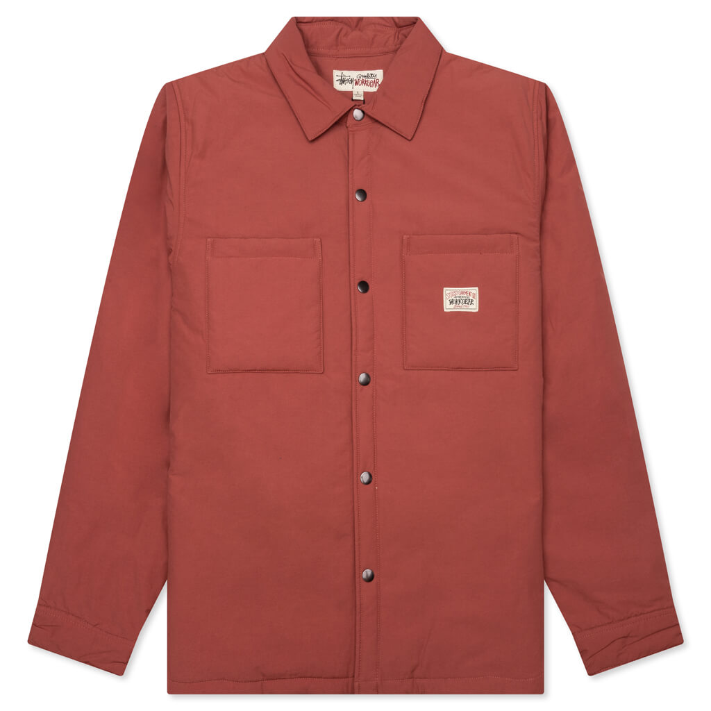 Padded Tech Over Shirt - Brick