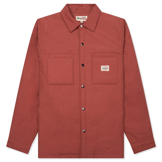 Padded Tech Over Shirt - Brick