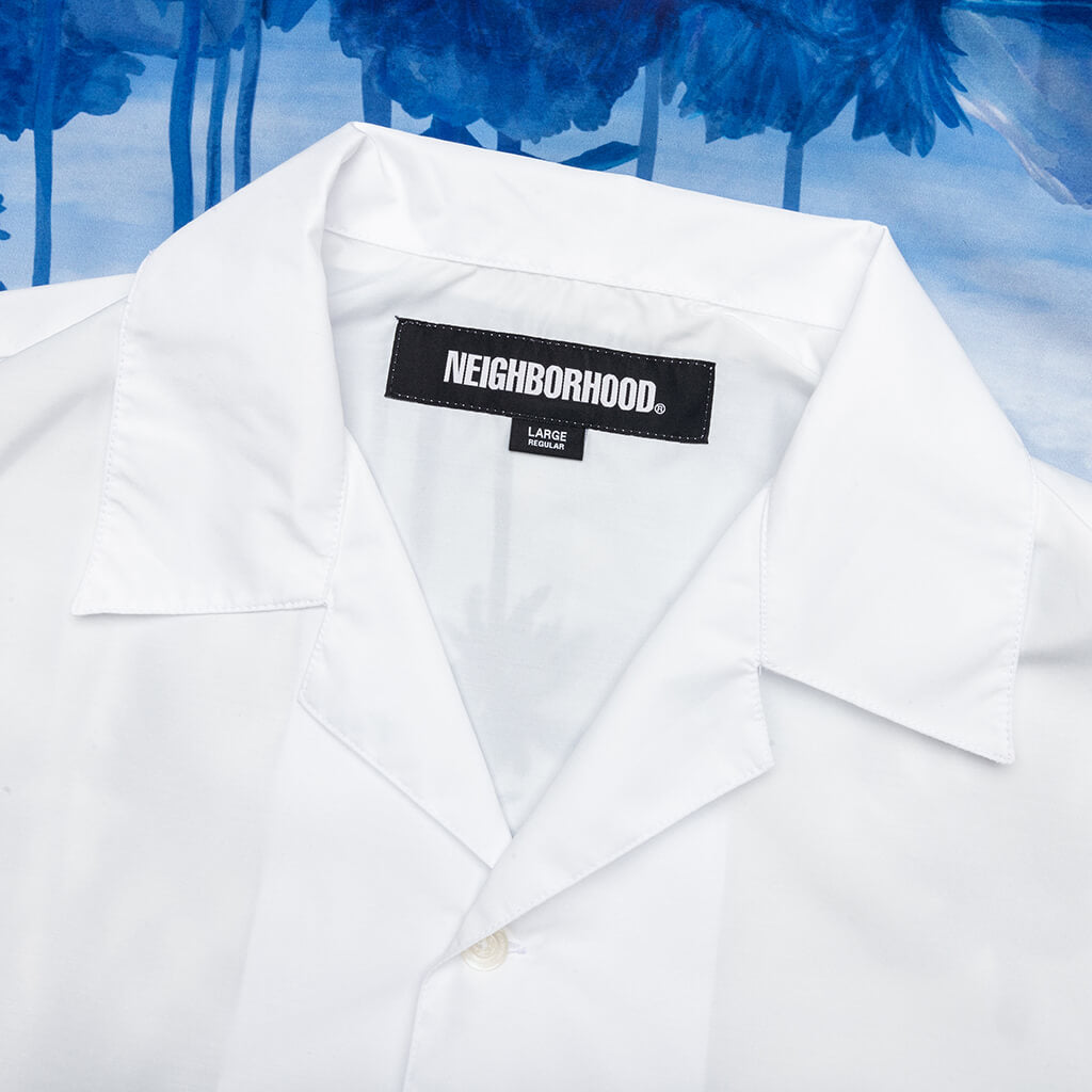 Palm Tree Hawaiian S/S Shirt - Blue