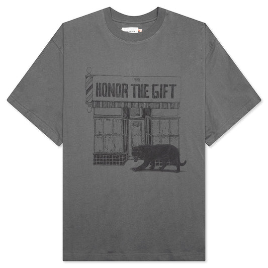 Panther Barbershop S/S Tee - Grey