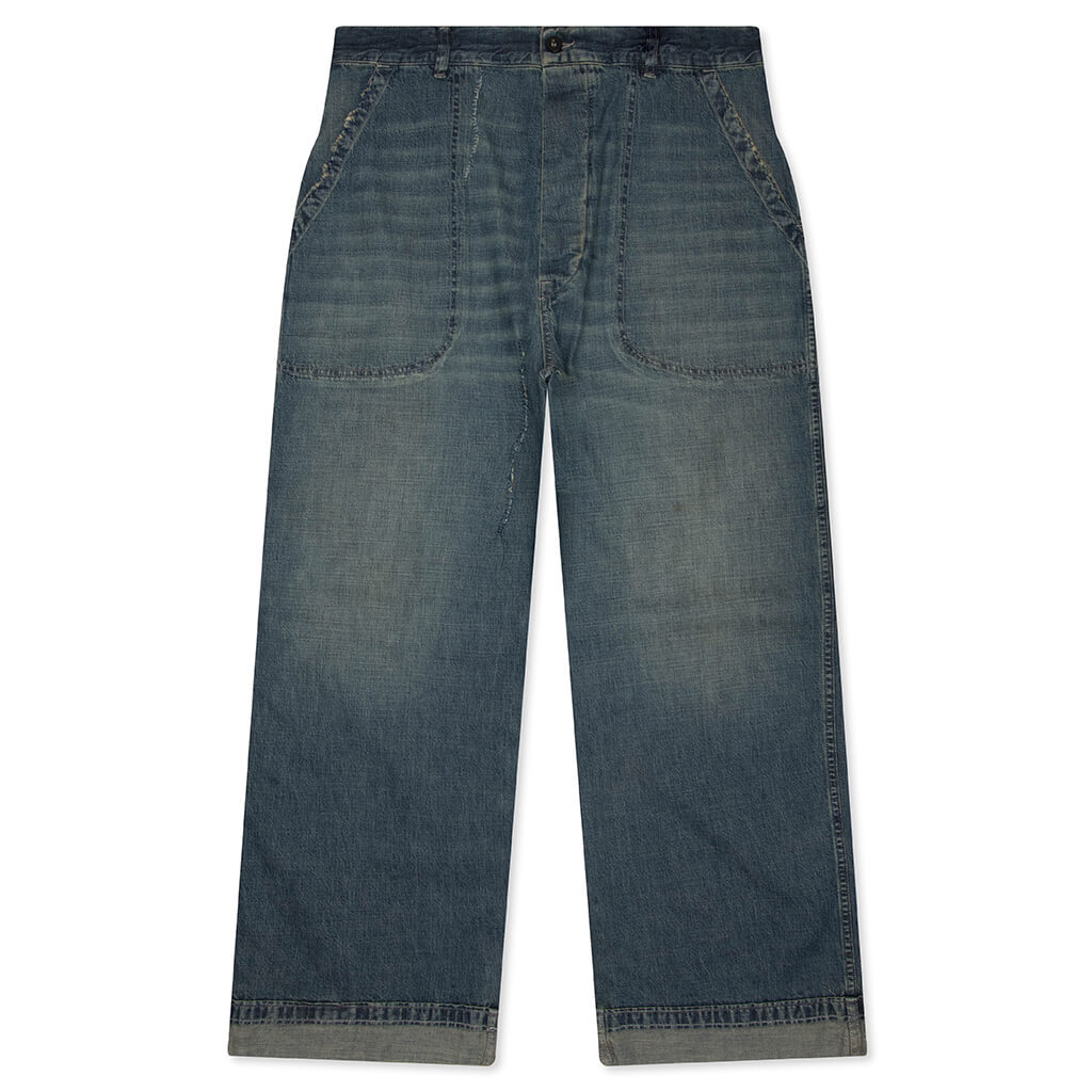 Wide-Leg Jeans - Blue